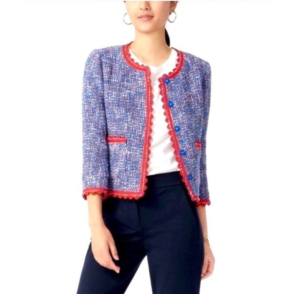J. Crew Lady jacket in autumn tweed Size 2 Preppy‎ Office Elegant Middleton